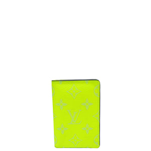 Louis Vuitton Neon Yellow Monogram Pocket Organizer
