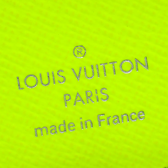 Louis Vuitton Neon Yellow Monogram Pocket Organizer