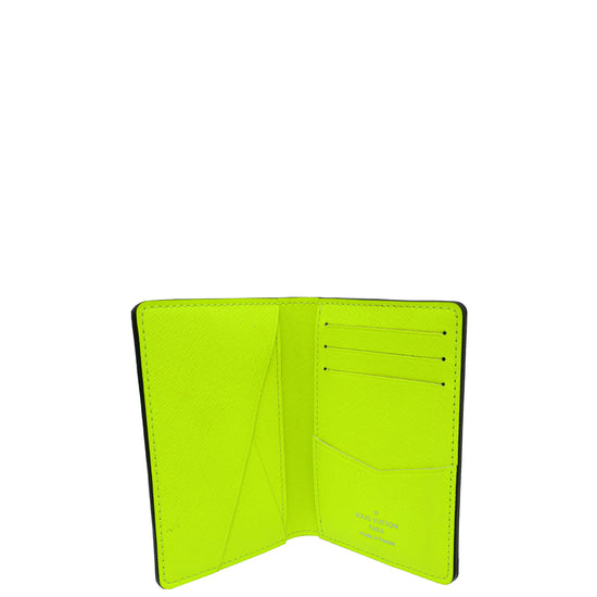 Louis Vuitton Neon Yellow Monogram Pocket Organizer