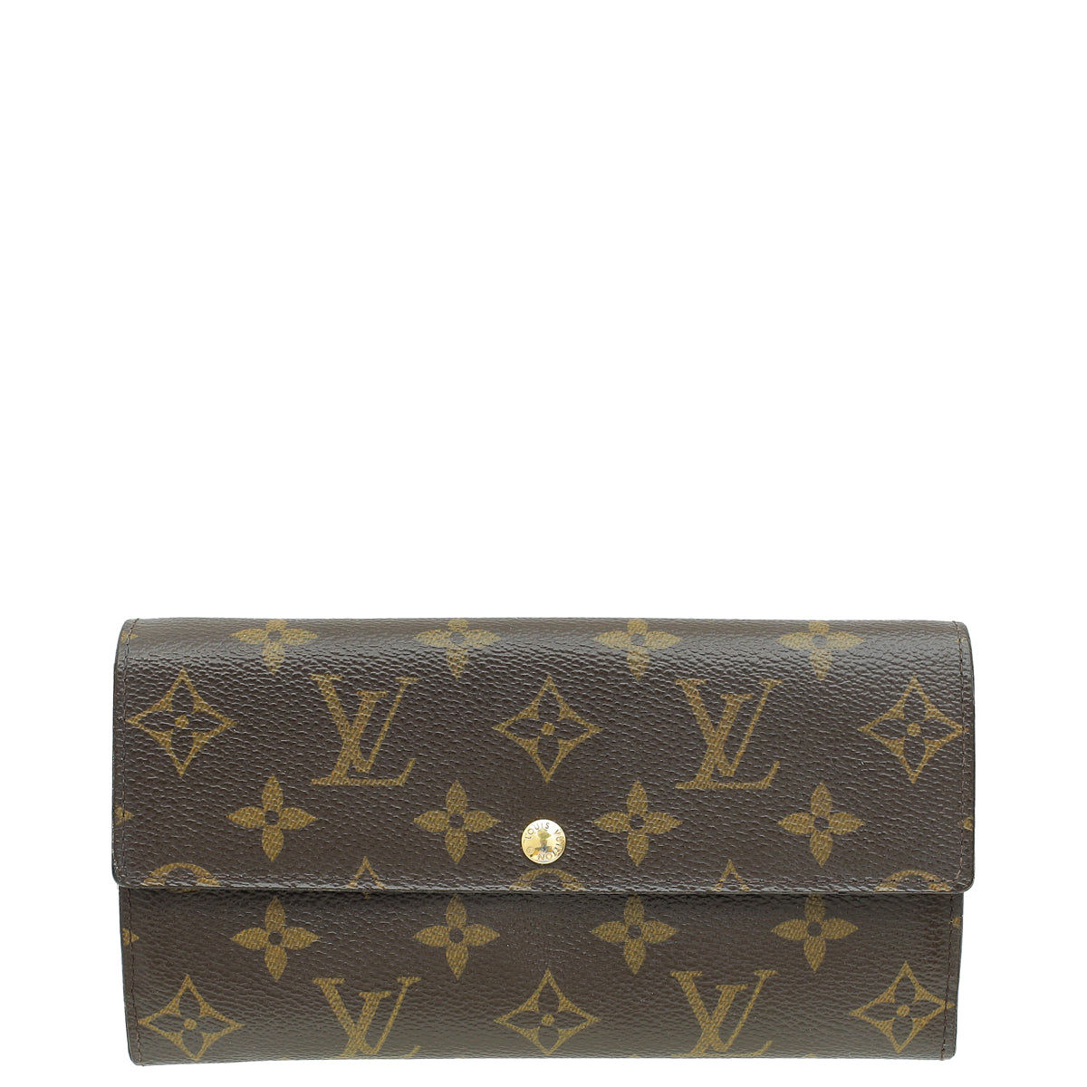 Louis Vuitton Ebene Monogram Sarah Wallet W/ Initial MM-Louis Vuitton-THE CLOSET