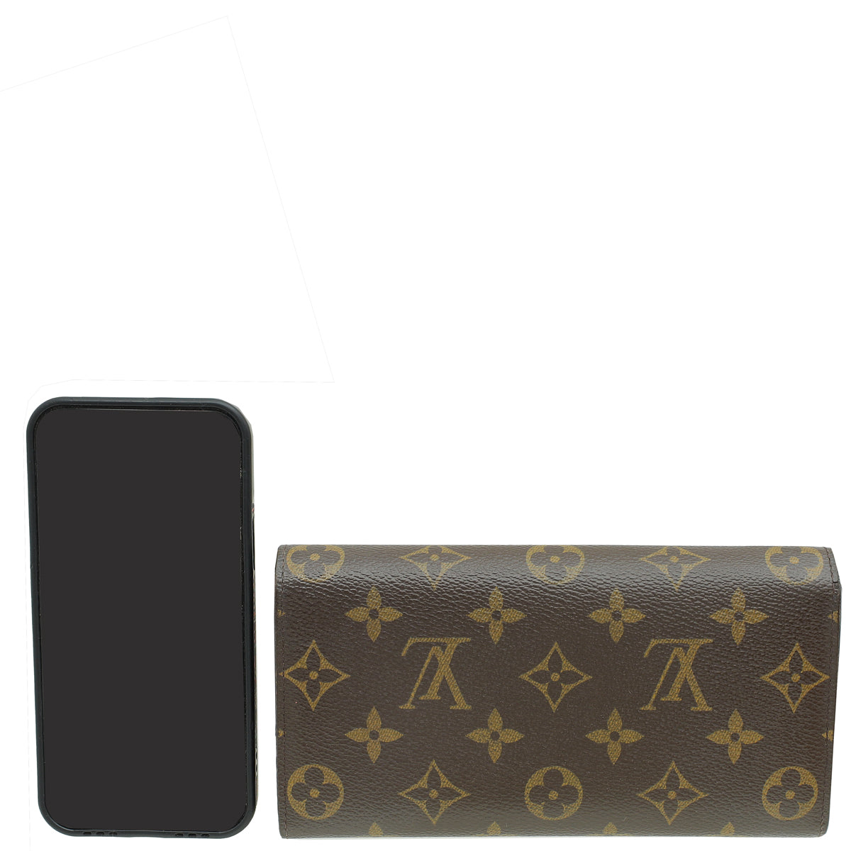 Louis Vuitton Ebene Monogram Sarah Wallet W/ Initial MM-Louis Vuitton-THE CLOSET
