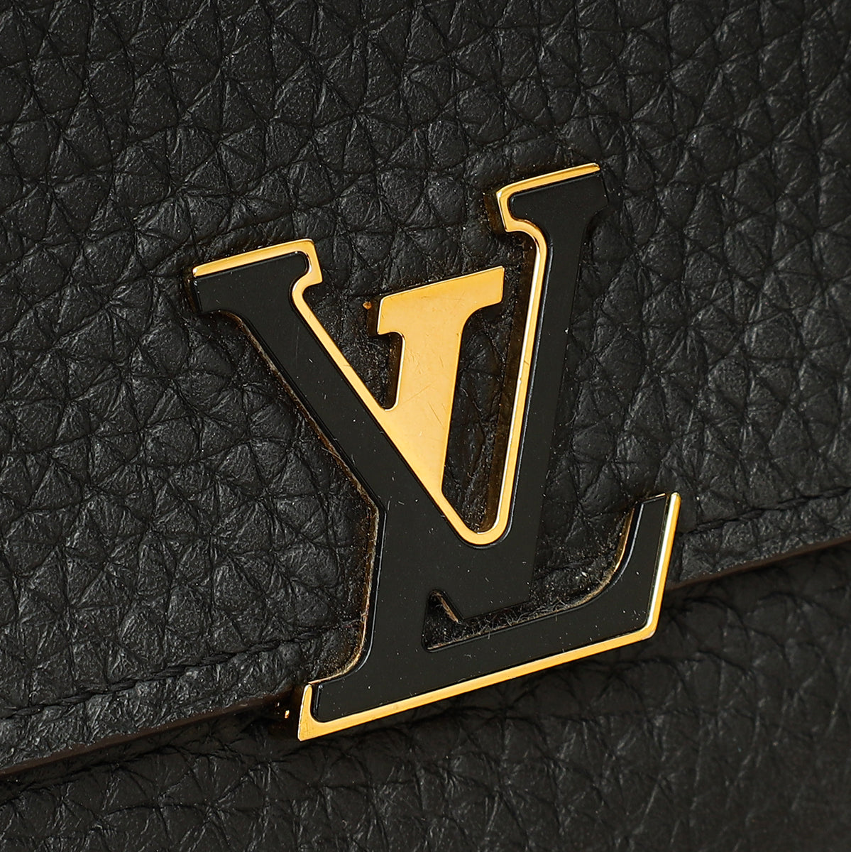 Louis Vuitton Black Capucines Compact Wallet-Louis Vuitton-THE CLOSET