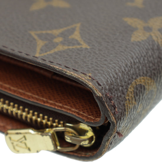 Louis Vuitton Brown Monogram French Purse Wallet