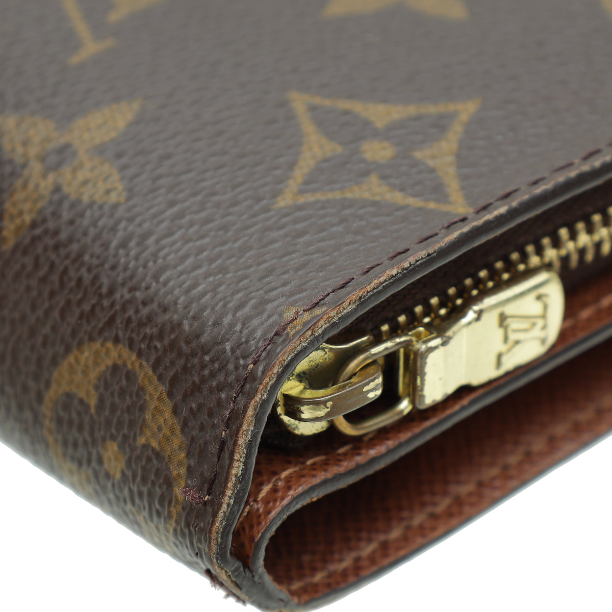 Louis Vuitton Brown Monogram French Purse Wallet