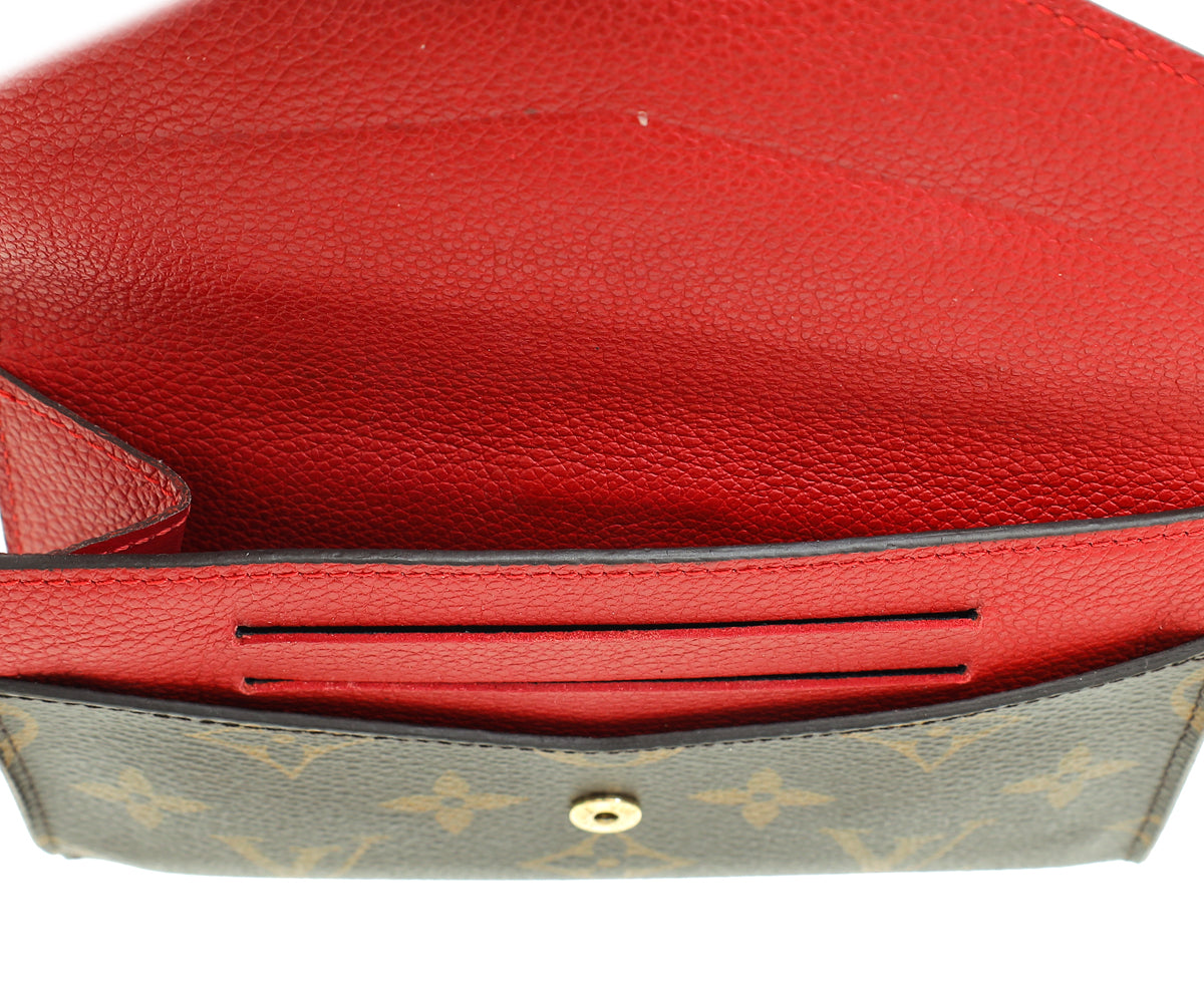 Louis Vuitton Monogram Red Pallas Wallet