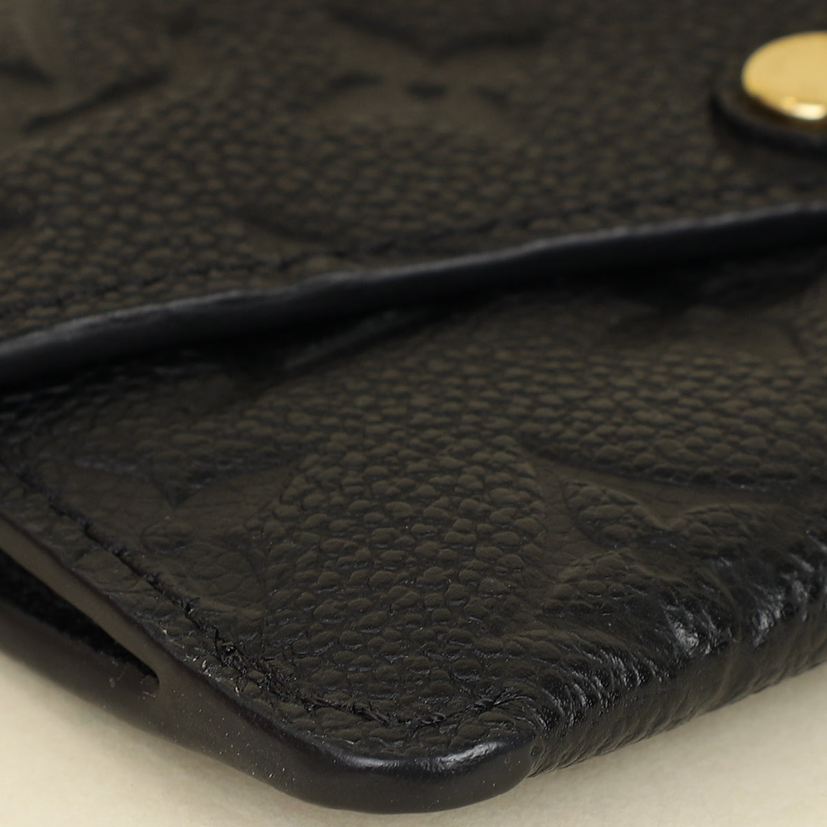 Louis Vuitton Black Monogram Empreinte Key Pouch-Louis Vuitton-THE CLOSET