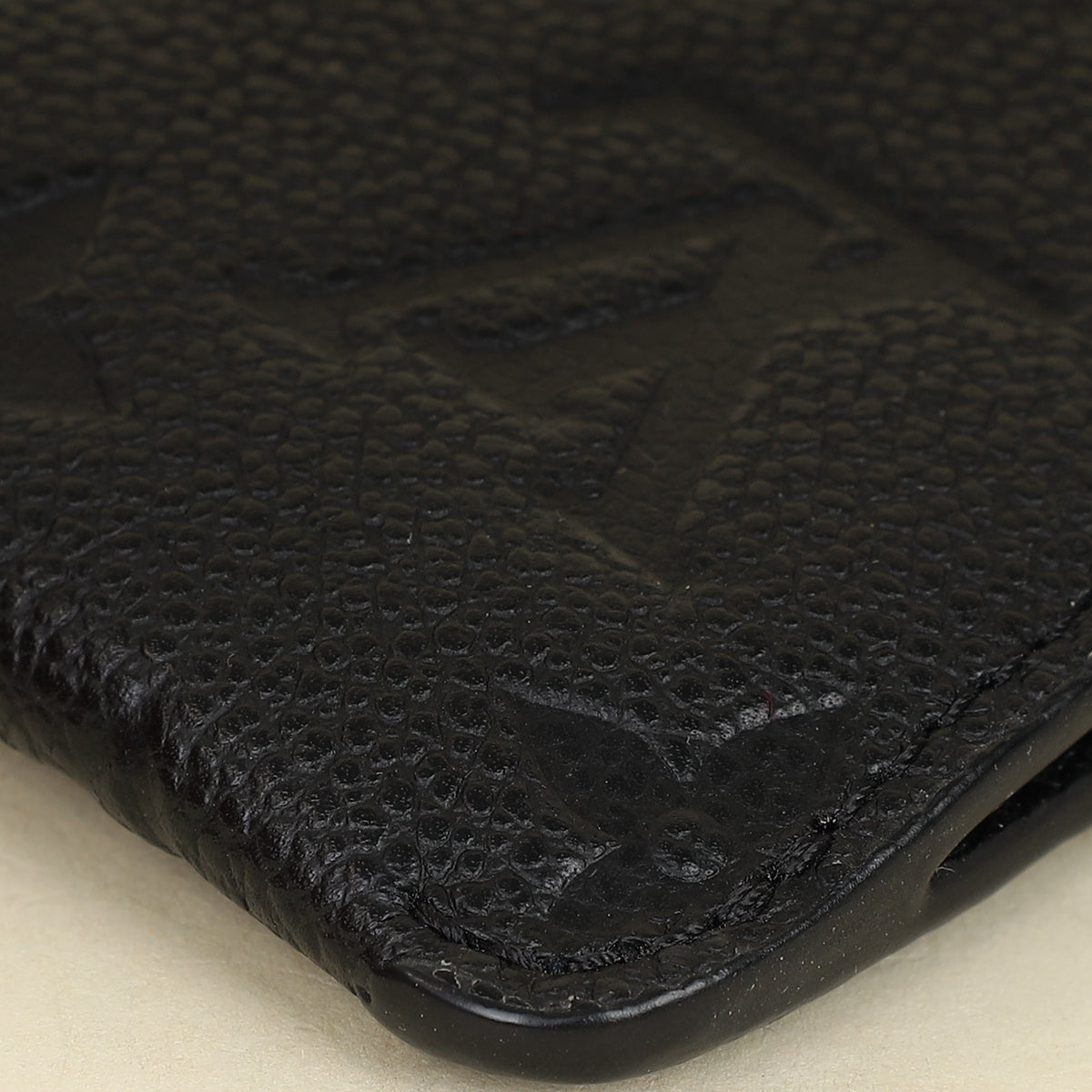 Louis Vuitton Black Monogram Empreinte Key Pouch-Louis Vuitton-THE CLOSET