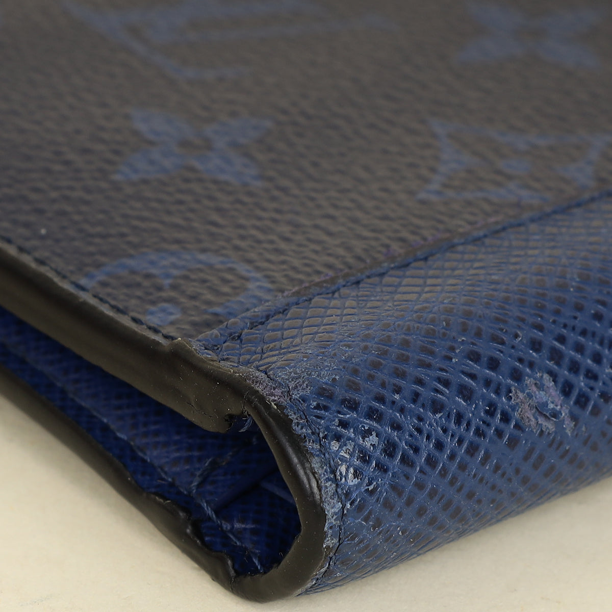 Louis Vuitton Monogram Cobalt Taigarama Multiple Wallet