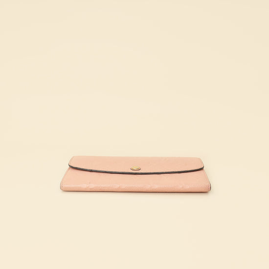 Louis Vuitton Rose Ballerine Monogram Empreinte Emilie Wallet-Louis Vuitton-THE CLOSET