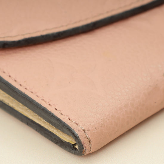 Louis Vuitton Rose Ballerine Monogram Empreinte Emilie Wallet-Louis Vuitton-THE CLOSET