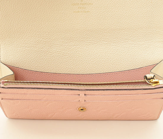 Louis Vuitton Rose Ballerine Monogram Empreinte Emilie Wallet-Louis Vuitton-THE CLOSET