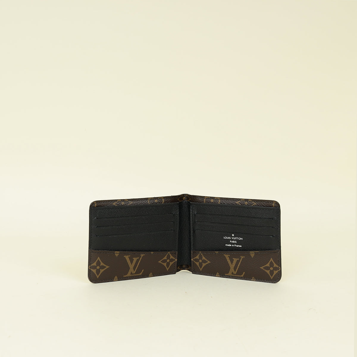 Louis Vuitton Monogram Macassar Black Multiple Wallet | Pre-Owned