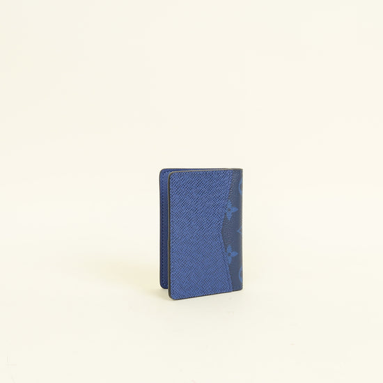 Louis Vuitton Cobalt Taigarama Monogram Pocket Organiser