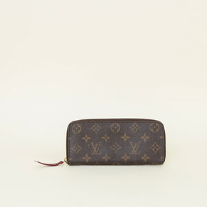 Louis Vuitton Monogram Fuchsia Clémence Wallet