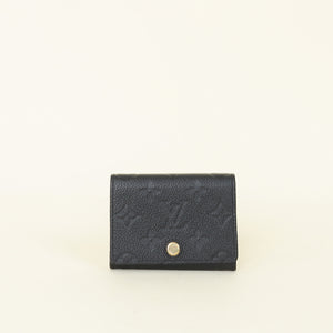 Louis Vuitton Black Monogram Empreinte Envelope Business Card Holder