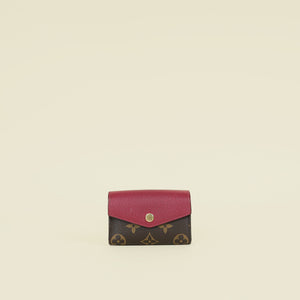 Louis Vuitton Monogram Fuchsia Sarah Multicartes Wallet