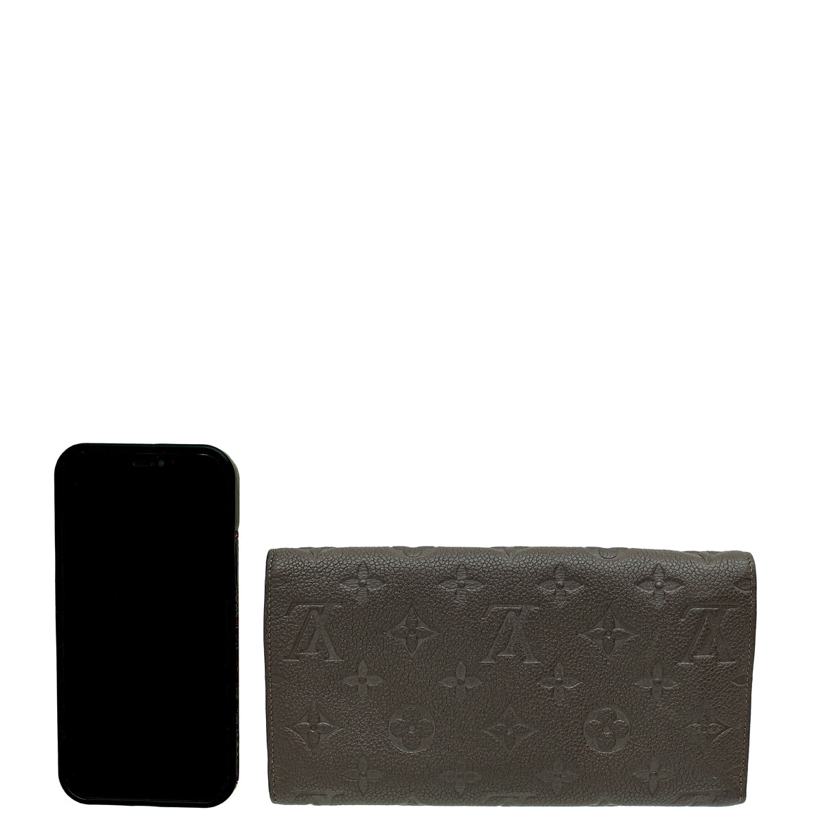 Louis Vuitton Terre Monogram Empreinte Virtuose Wallet W/ A.T Initials-Louis Vuitton-THE CLOSET