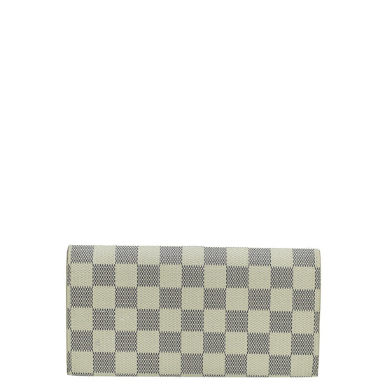 Louis Vuitton Damier Azur Pattern Coated Canvas Belt - Neutrals