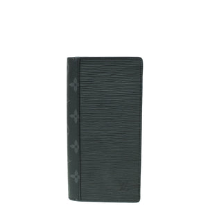 محفظة Louis Vuitton Black Eclipse Brazza مع IAL الأولي 