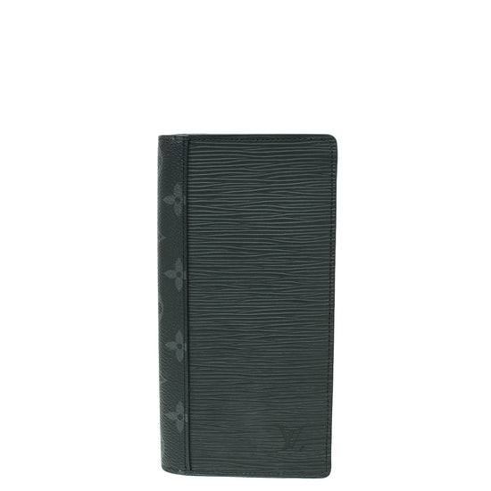 Louis Vuitton Black Eclipse Brazza Wallet W/Initial I.A.L