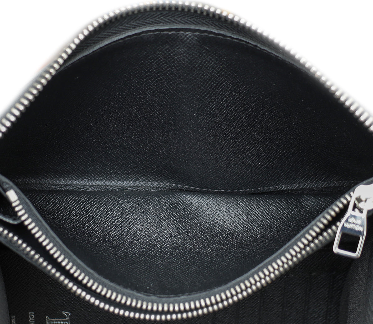 Louis Vuitton Damier Graphite Zippy Vertical Wallet W/ TS Initial
