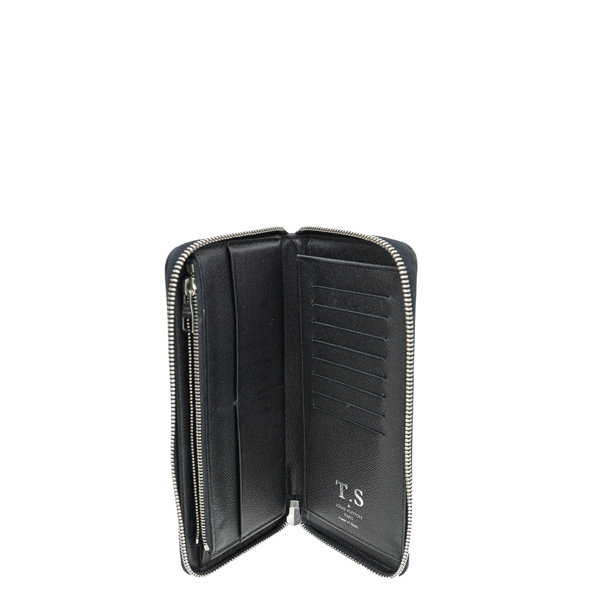 Louis Vuitton Damier Graphite Zippy Vertical Wallet W/ TS Initial