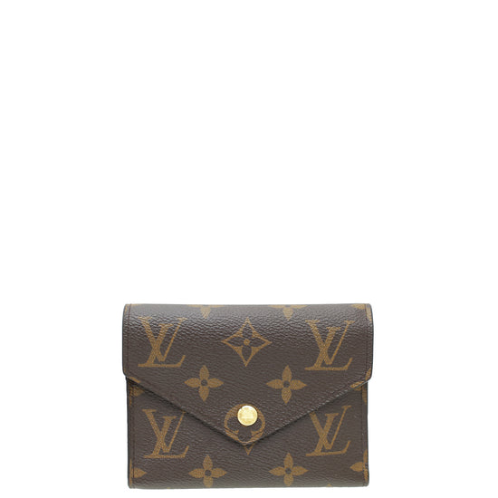 Louis Vuitton Monogram Fuchsia Victorine Wallet w/H.K Initial