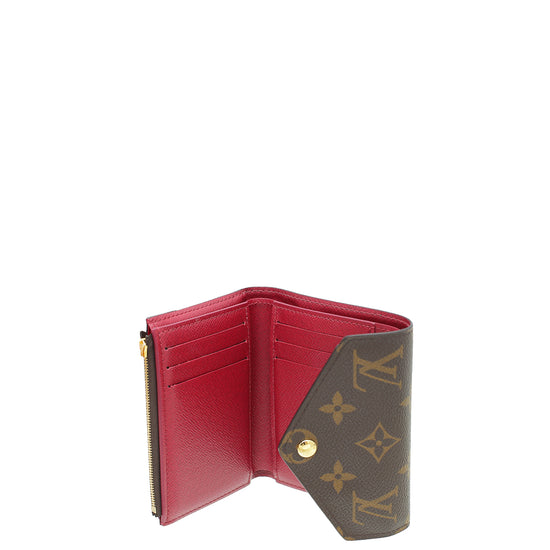 Louis Vuitton Monogram Fuchsia Victorine Wallet w/H.K Initial