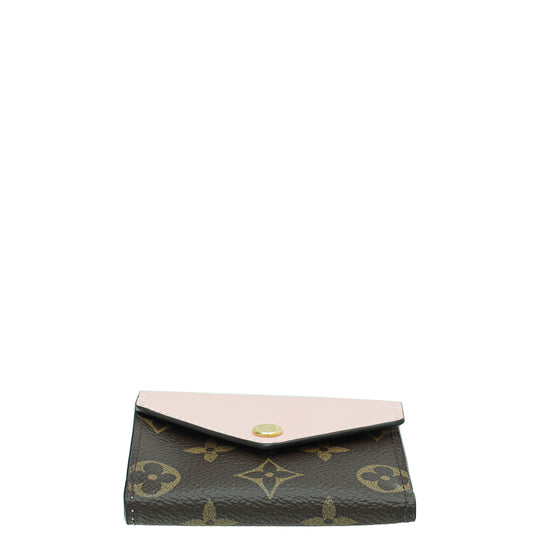 Louis Vuitton Rose Ballerine Damier Canvas Compact Zoe Wallet
