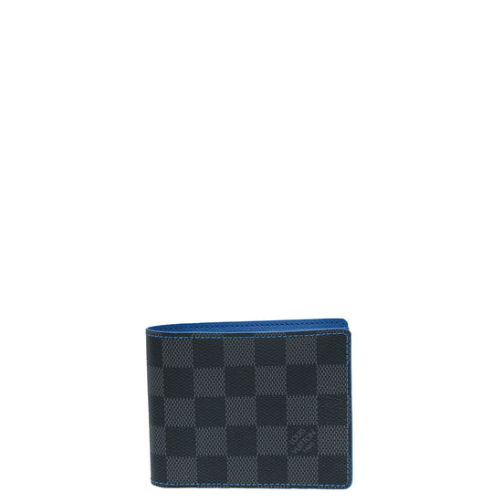 Louis Vuitton Damier Graphite Blue Slender Wallet