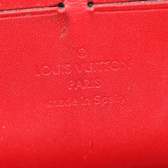 Louis Vuitton Cerise Monogram Vernis Zippy Organizer Wallet