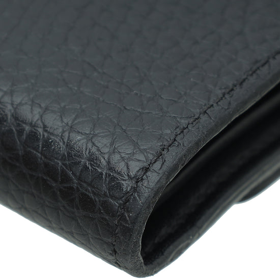 Louis Vuitton Black Capucines Compact Maxi Wallet