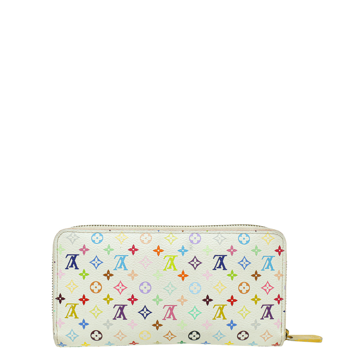 Louis Vuitton White Multicolor Monogram Zippy Wallet-Louis Vuitton-THE CLOSET
