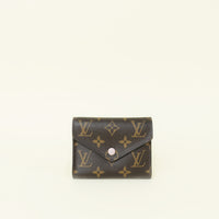 Louis Vuitton Monogram Rose Ballerine Victorine Wallet W/ K.B INITIAL