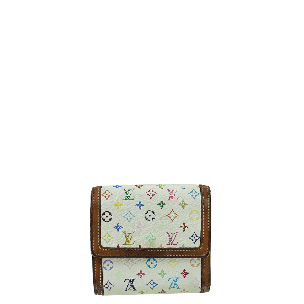 Louis Vuitton Monogram White Multicolor Porte-Monnaie Wallet