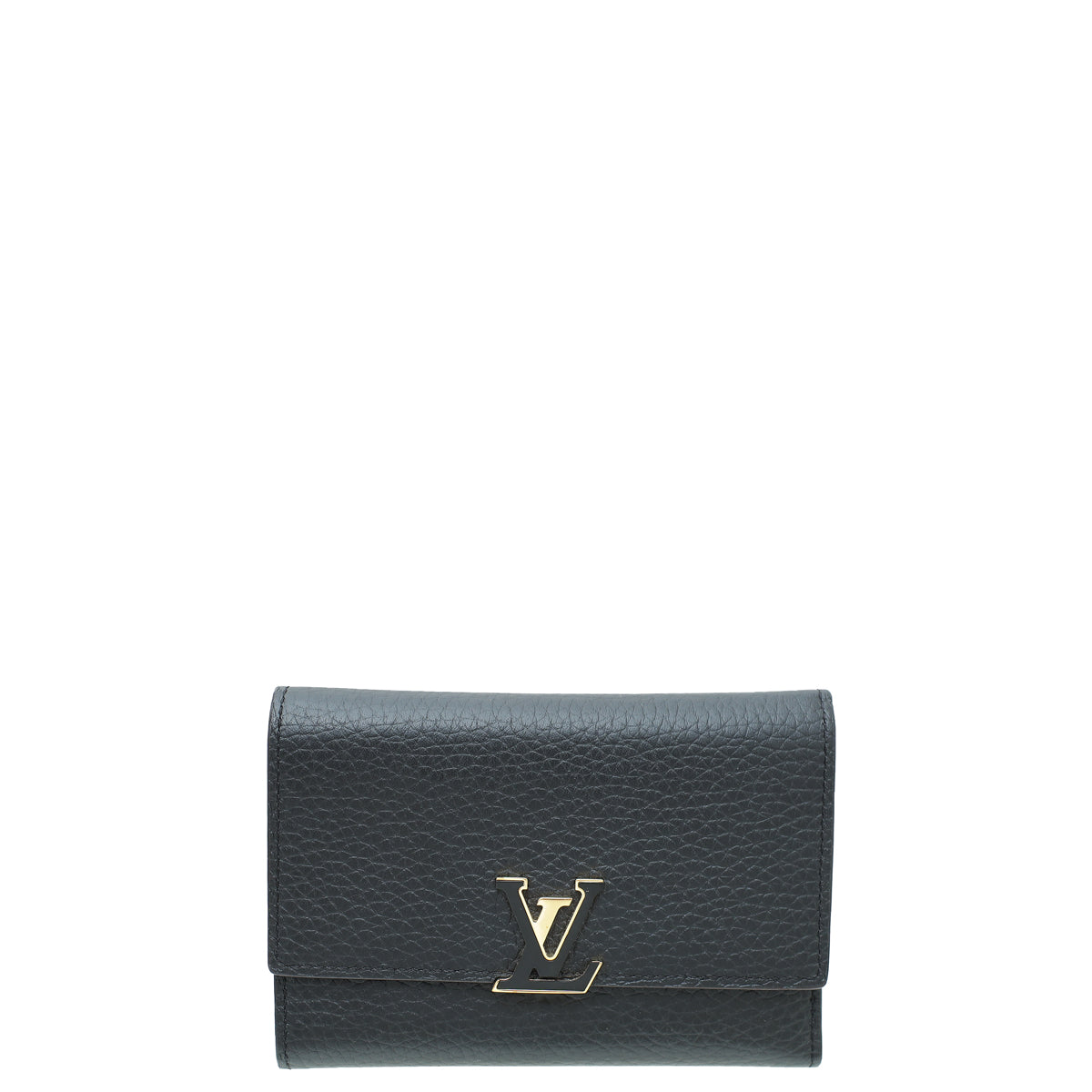 Louis Vuitton Black Capucines Compact Wallet-Louis Vuitton-THE CLOSET