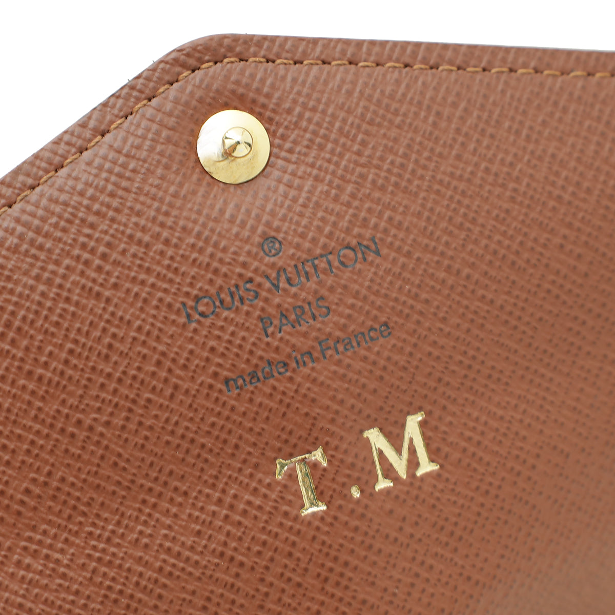 Louis Vuitton Monogram Sarah Wallet W/T,M Initials