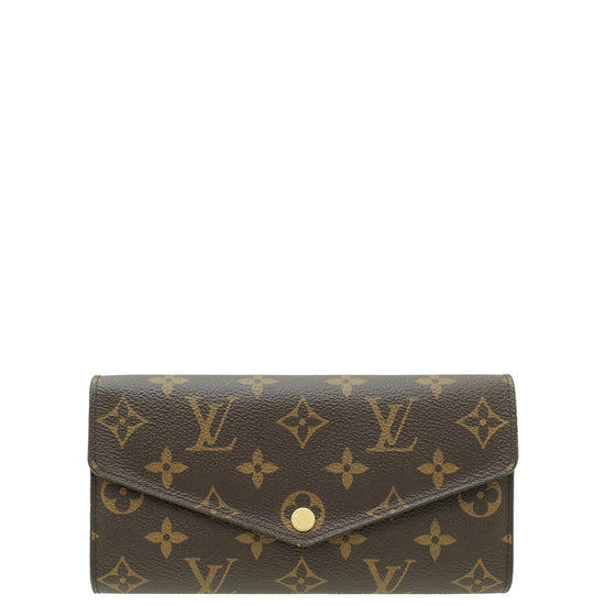 Louis Vuitton Monogram Sarah Wallet W/T,M Initials