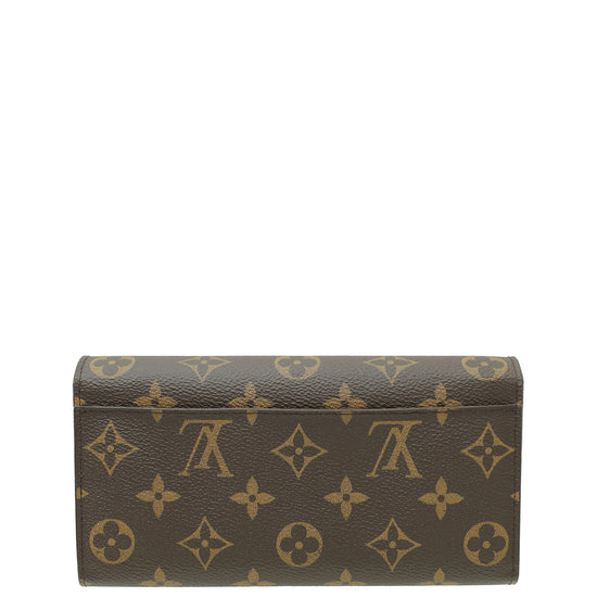 Louis Vuitton Monogram Sarah Wallet W/T,M Initials