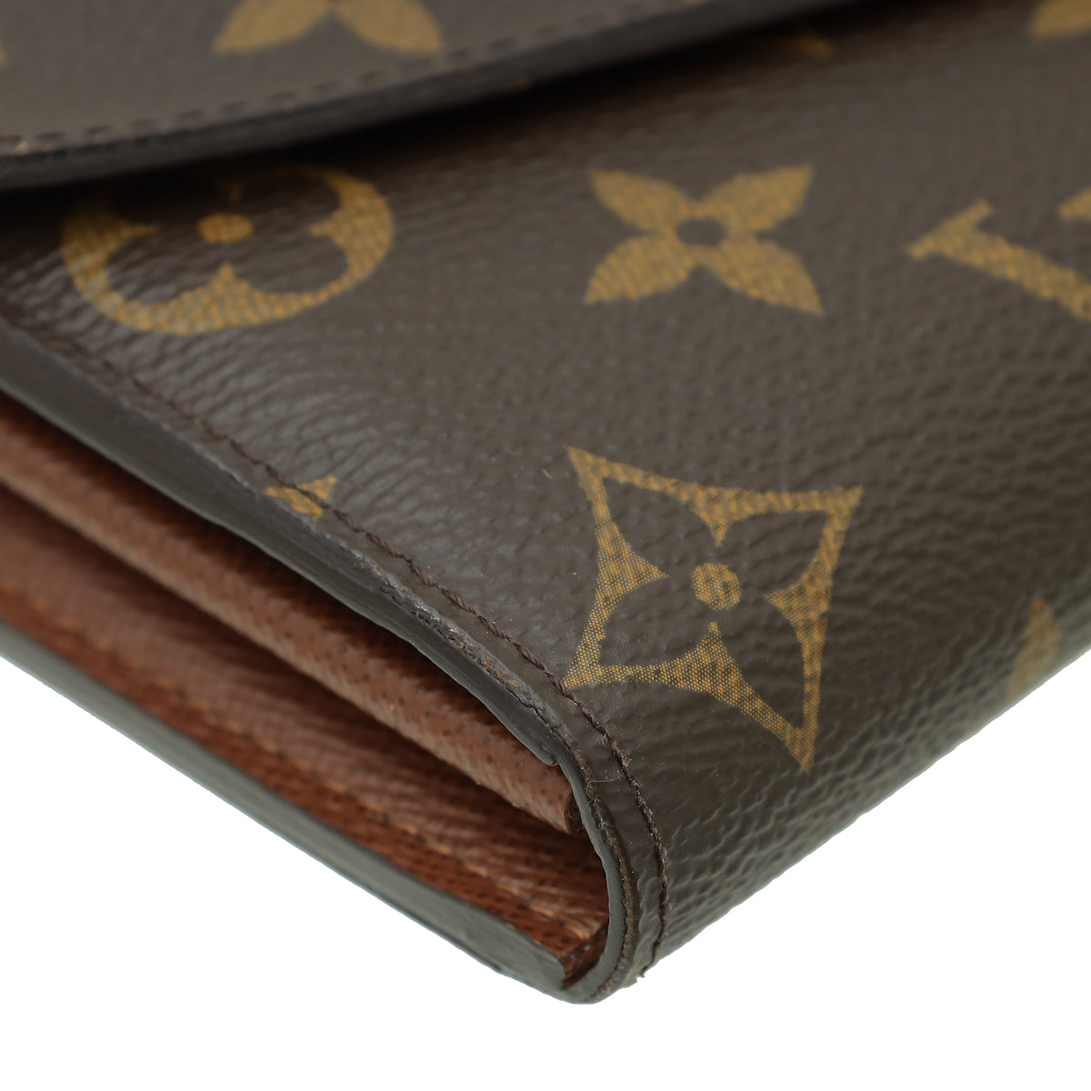 Louis Vuitton Monogram Sarah Wallet W/T,M Initials