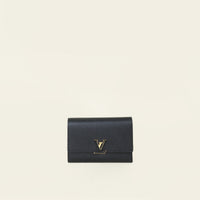 Louis Vuitton Black Capucines Compact Wallet