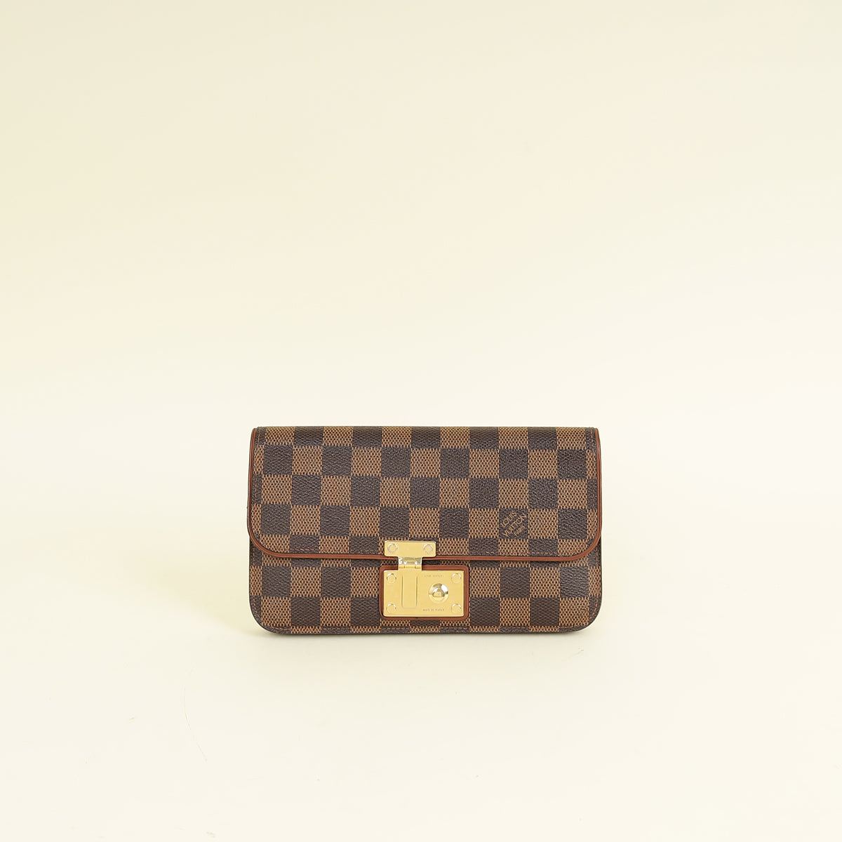 Louis Vuitton Damier Ebene Ascot Wallet w/ SMR Initial