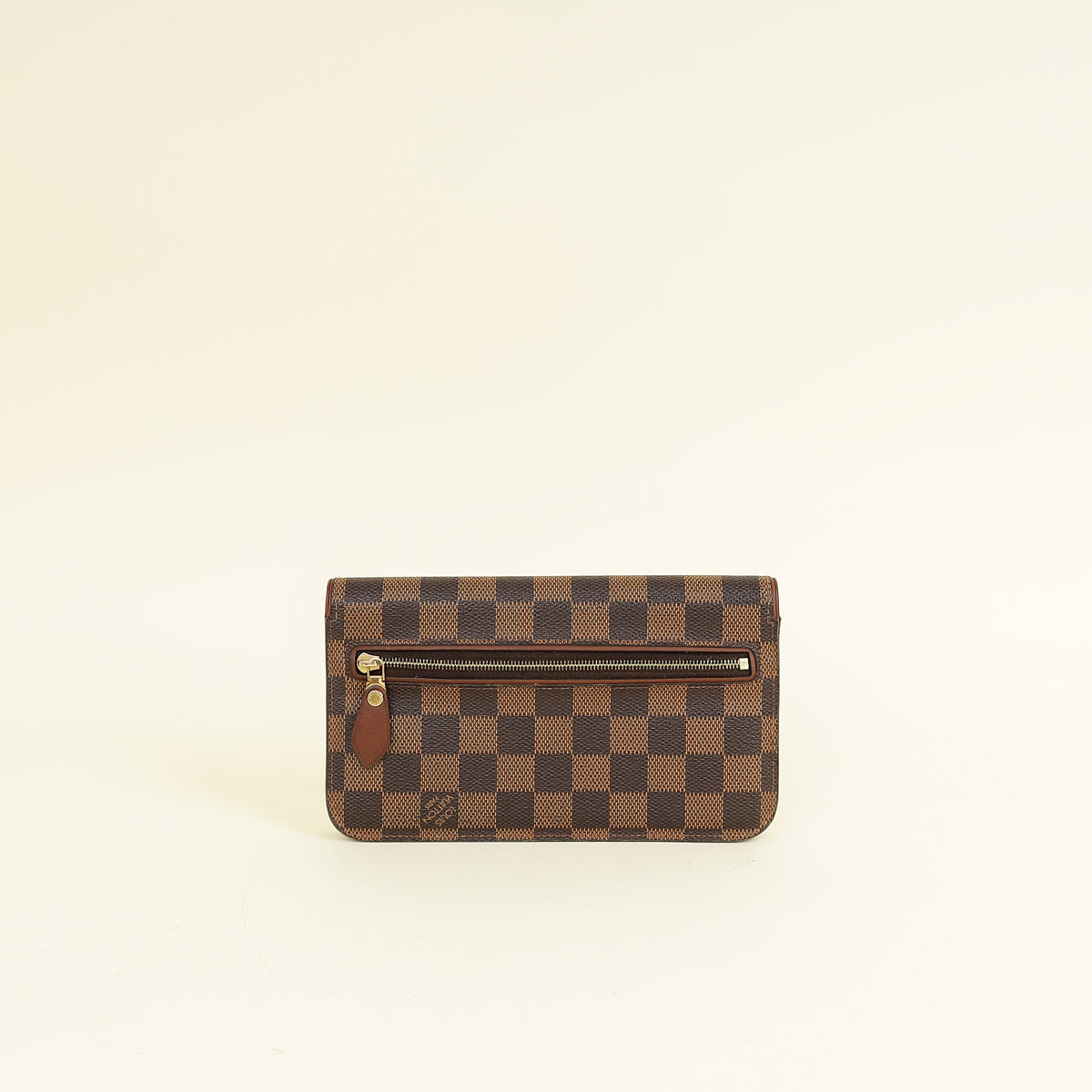 Louis Vuitton Damier Ebene Ascot Wallet w/ SMR Initial