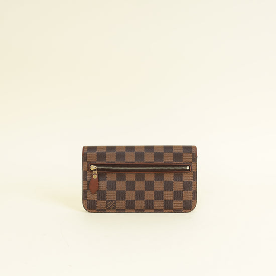 Louis Vuitton Damier Ebene Ascot Wallet w/ SMR Initial