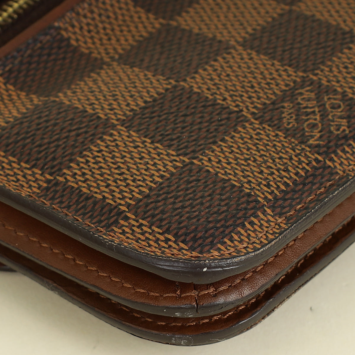 Louis Vuitton Damier Ebene Ascot Wallet w/ SMR Initial
