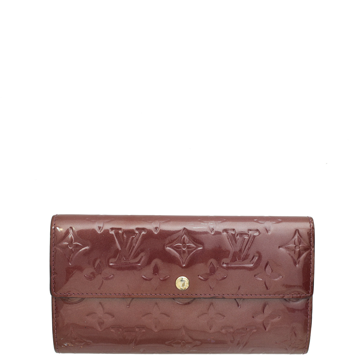 Louis Vuitton Rouge Fauviste Monogram Vernis Sarah Wallet-Louis Vuitton-THE CLOSET