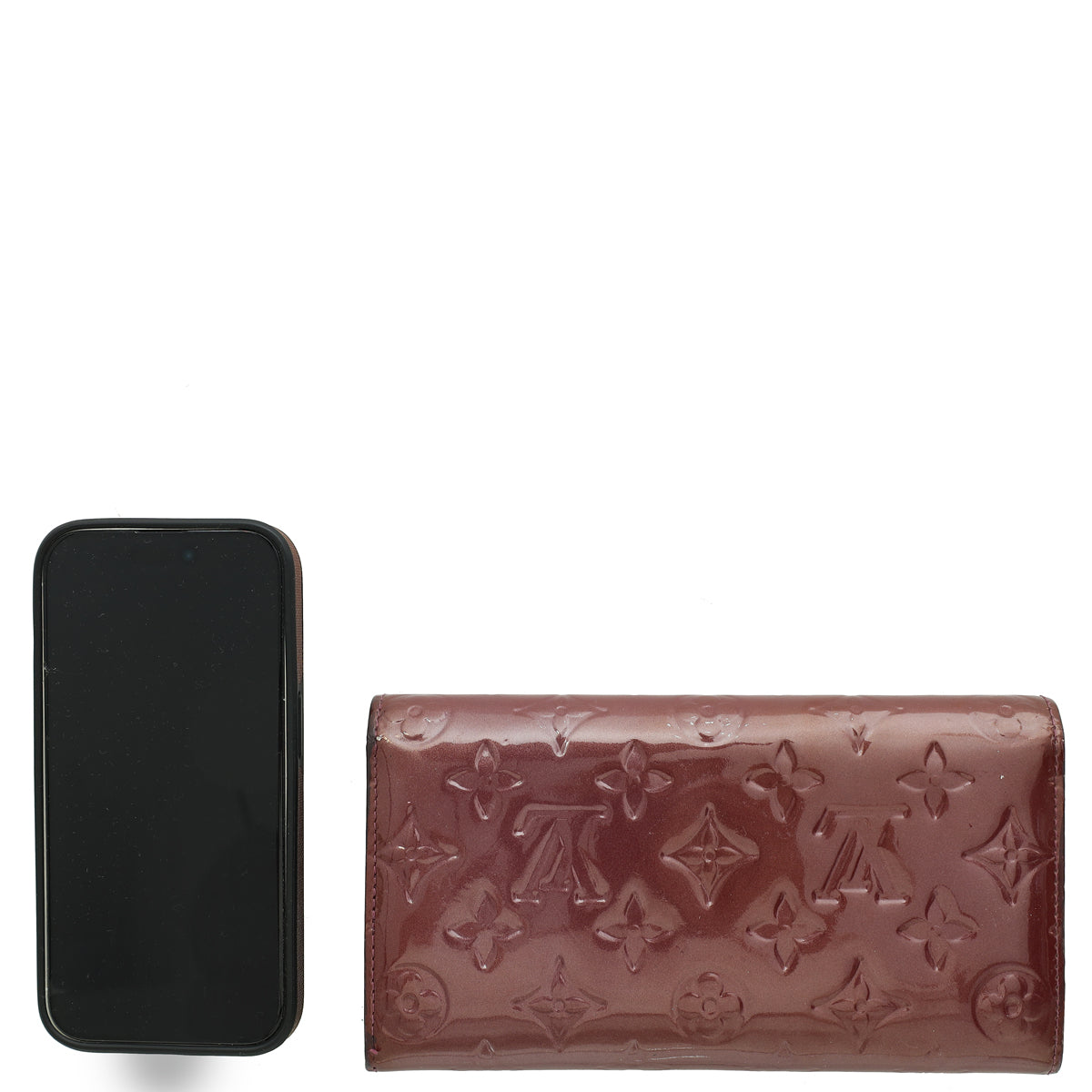 Louis Vuitton Rouge Fauviste Monogram Vernis Sarah Wallet-Louis Vuitton-THE CLOSET