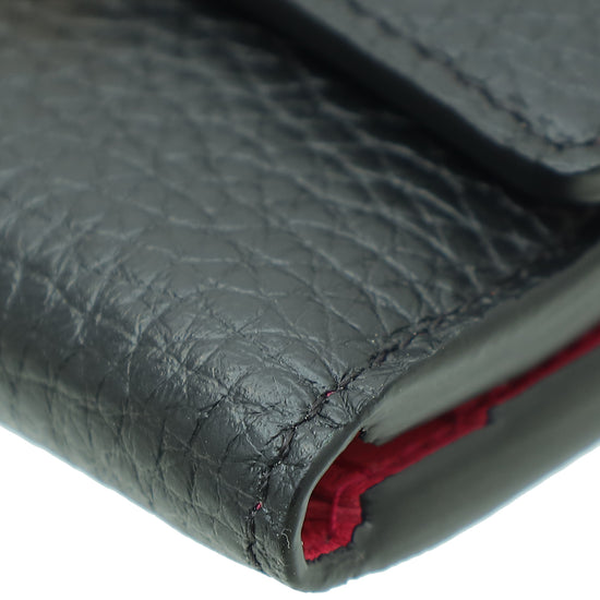 Louis Vuitton Noir Capucines Compact Wallet