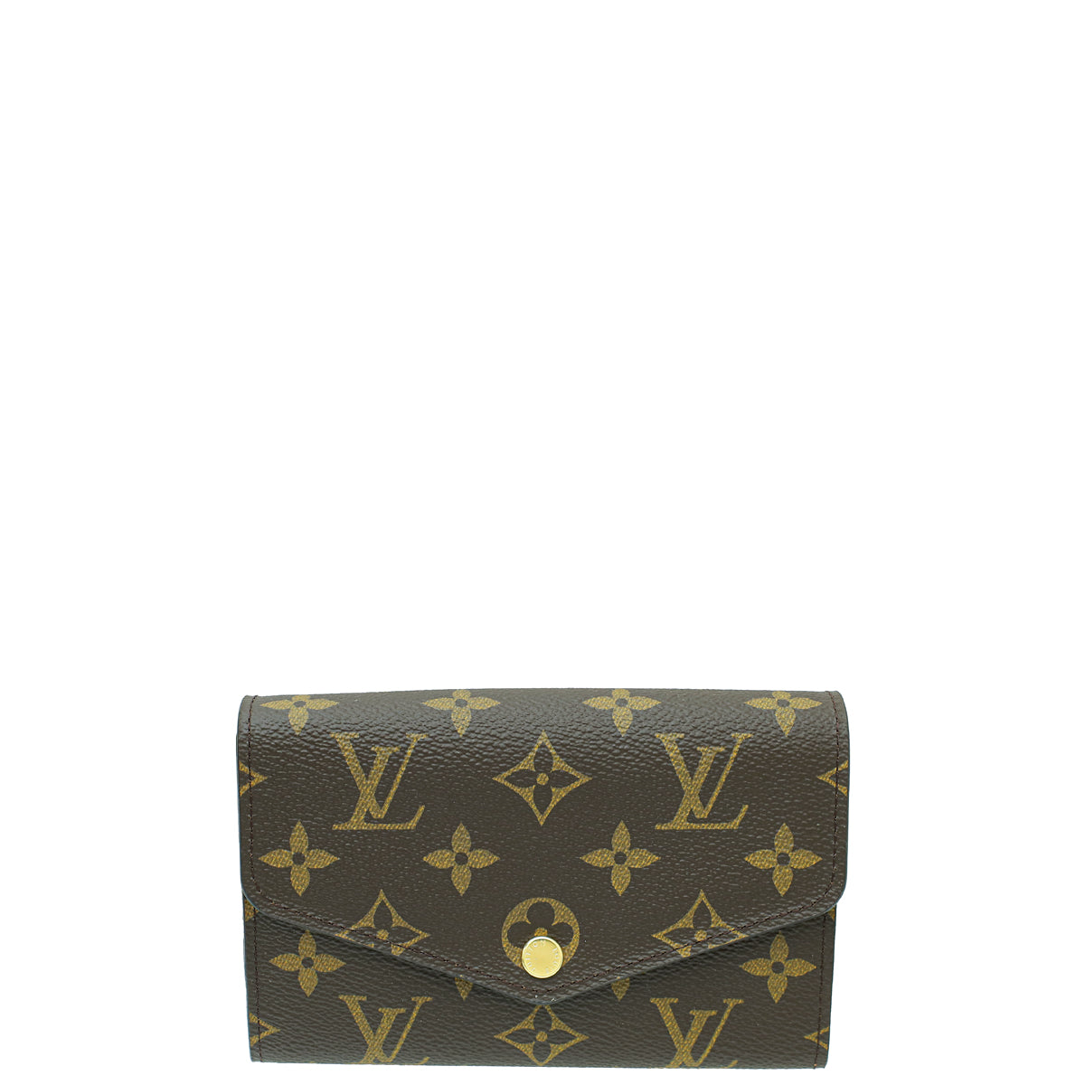 Louis Vuitton Brown Monogram Compact Sarah Wallet-Louis Vuitton-THE CLOSET