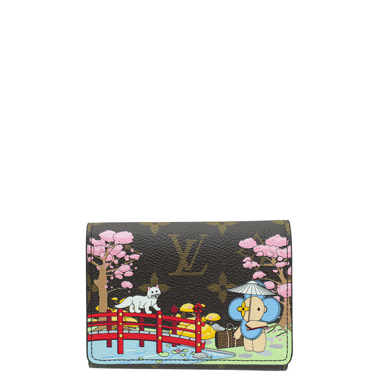 Louis Vuitton Multicolor 2021 Christmas Animation Monogram Japanese Garden Victorine Wallet